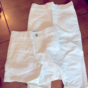 Janie and jack linen blend pants and shorts size 4.  Boys.